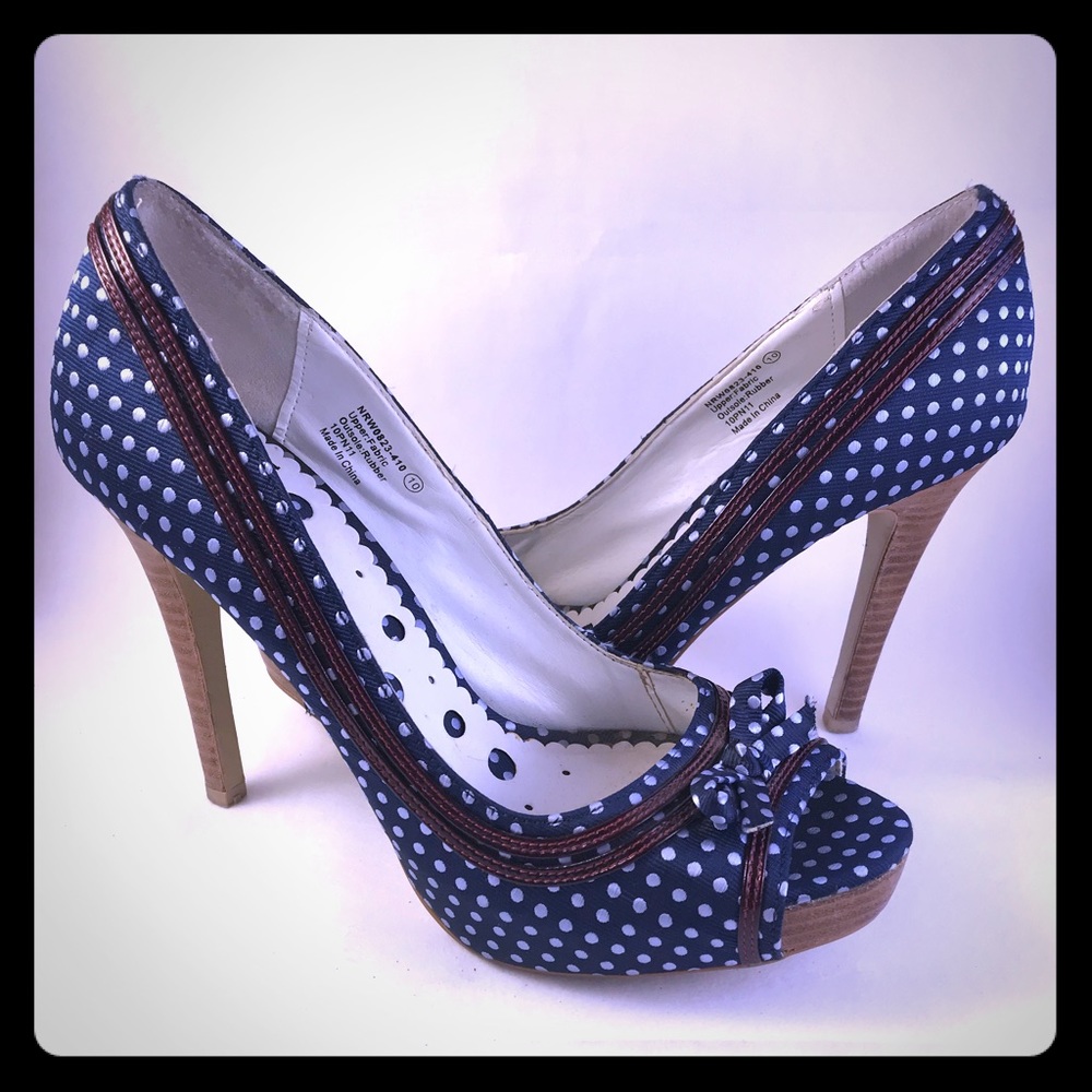 Blue, White, and Red Not Rated Heels